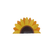 relaxdays Fussmatte Sonnenblume 80 x 50 cm Gelb relaxdays Fussmatte Sonnenblume 80 x 50 cm Gelb