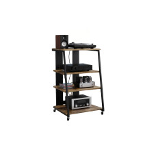 relaxdays TV-Möbel Hifi-Regal 78 x 61 x 52 cm Braun/Schwarz