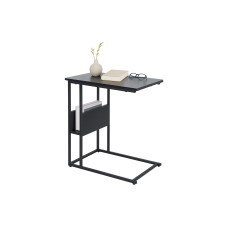 relaxdays Beistelltisch in C-Form 60 x 55 Schwarz relaxdays Beistelltisch in C-Form 60 x 55 Schwarz