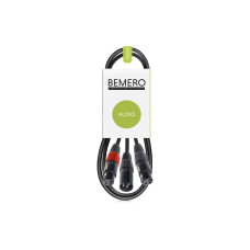 Bemero BAC4142-75BK XLRm - 2x XLRf 0.75m 0.75 m, Schwarz Bemero BAC4142-75BK XLRm - 2x XLRf 0.75m 0.75 m, Schwarz