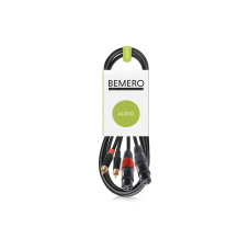 Bemero BAC2544-150BK 2x XLRf - 2x RCAm 1.5m 1.5 m, Schwarz Bemero BAC2544-150BK 2x XLRf - 2x RCAm 1.5m 1.5 m, Schwarz