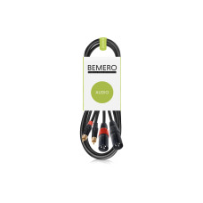 Bemero BAC2545-150BK 2x XLRm - 2x RCAm 1.5m 1.5 m, Schwarz Bemero BAC2545-150BK 2x XLRm - 2x RCAm 1.5m 1.5 m, Schwarz