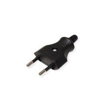 Bachmann Euroflachstecker 2.5A / 250 V mit Schraubanschluss schwarz Bachmann Euroflachstecker 2.5A / 250 V mit Schraubanschluss schwarz