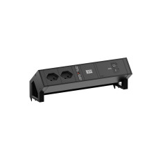 Bachmann Tischsteckdosenleiste DESK2 2xT131xUSB C/C 100W 0.2m RAL9005