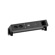 Bachmann Tischsteckdosenleiste DESK2 2xT13 1xUSB C/C 100W 1xCM 0.2m Bachmann Tischsteckdosenleiste DESK2 2xT13 1xUSB C/C 100W 1xCM 0.2m