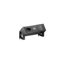 Bachmann Tischsteckdosenleiste DESK2 1xT13 1xUSB C/C 65W 0.2m schwarz Bachmann Tischsteckdosenleiste DESK2 1xT13 1xUSB C/C 65W 0.2m schwarz