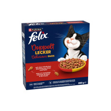 Felix Trockenfutter Doppelt Lecker Adult Fleisch 800 g Felix Trockenfutter Doppelt Lecker Adult Fleisch 800 g