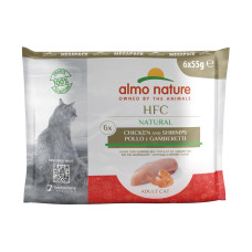 Almo Nature HFC Natural Cat Mega Pack Huhn und Garnelen 6 x 55 g Almo Nature HFC Natural Cat Mega Pack Huhn und Garnelen 6 x 55 g
