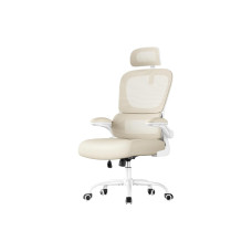 Songmics Bürostuhl mit Armlehnen Beige