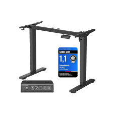 Songmics Tischgestell ohne Platte 72-120 cm, Schwarz