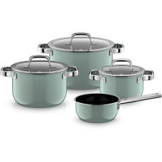 WMF Kochtopf-Set Fusiontec Mineral Pro, Edelstahl, Grün WMF Kochtopf-Set Fusiontec Mineral Pro, Edelstahl, Grün