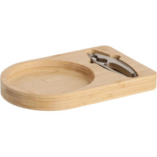 Zeller Present Nussknacker-Set 2-teilig aus Bambus 26 x 17.5 x 5.3 cm
