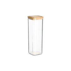 Zeller Present Vorratsdose Bambusdeckel 10 x 10 x 29.5 cm, 1.9 l