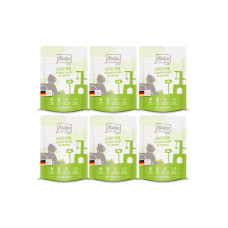 Mjamjam Nassfutter Quetschie Rind & Kürbis, 6 x 300 g