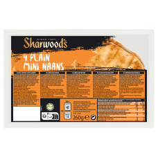 Sharwood's Mini Naan Brote Nature 260 g Sharwood's Mini Naan Brote Nature 260 g