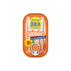 Bom Petisco Sardinen in scharfem Pflanzenöl 120 g Bom Petisco Sardinen in scharfem Pflanzenöl 120 g