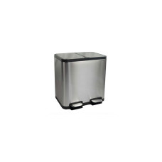 Maul Abfalleimer Cycle 20 + 20 l, Schwarz/Silber