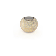 STT Laterne Antic Globe Blossom Weiss, 22 cm