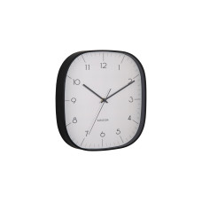 KARLSSON Wanduhr Grato Cuadrado 29 x 29 cm, Warmes Grau/Schwarz KARLSSON Wanduhr Grato Cuadrado 29 x 29 cm, Warmes Grau/Schwarz