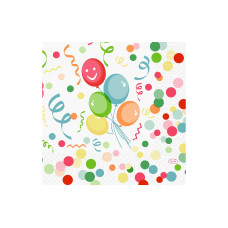 Duni Papierservietten Happy Bubbles B. 33 cm x 33 cm, 50 Stück