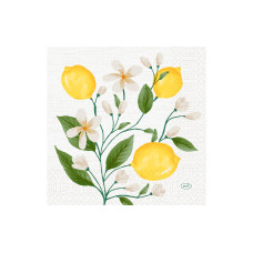 Duni Papierservietten Lemon Fiesta 33 cm x 33 cm, 250 Stück