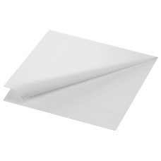 Duni Papierservietten Tissue 40 cm x 40 cm, 250 Stück, Weiss Duni Papierservietten Tissue 40 cm x 40 cm, 250 Stück, Weiss