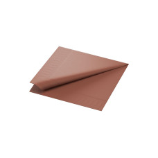 Duni Papierservietten 40 cm x 40 cm, 250 Stück, Braun