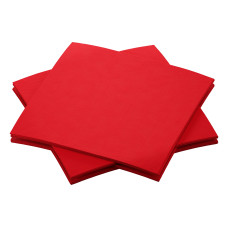 Duni Cocktailservietten 20 cm x 20 cm, 180 Stück, Rot Duni Cocktailservietten 20 cm x 20 cm, 180 Stück, Rot