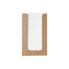 Duni Cocktailservietten 20 cm x 20 cm, 100 Stück, Weiss