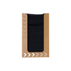 Duni Cocktailservietten 20 cm x 20 cm, 100 Stück, Schwarz
