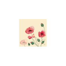 Duni Papierservietten Poppy Charm 40 cm x 40 cm, 60 Stück