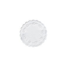 Duni Glasuntersetzer Romance 9 cm, 250 Stück, Weiss