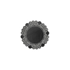 Duni Tortenspitzen rund 19 cm, 250 Stück, Schwarz Duni Tortenspitzen rund 19 cm, 250 Stück, Schwarz