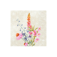 Duni Papierservietten Floret 33 cm x 33 cm, 50 Stück