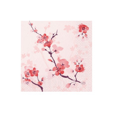 Duni Papierservietten Cherry Breeze 33 cm x 33 cm, 50 Stück