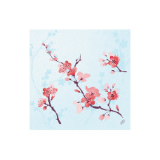 Duni Papierservietten Cherry Breeze 40 cm x 40 cm, 50 Stück