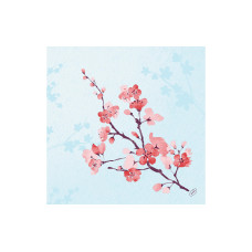 Duni Papierservietten Cherry Breeze 40 cm x 40 cm, 60 Stück