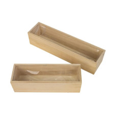 CHALET Pflanzengefäss Jutz L breit, 35 x 10 x 9 cm, Braun CHALET Pflanzengefäss Jutz L breit, 35 x 10 x 9 cm, Braun