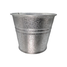 CHALET Blumentopf Paris S 11.5 x 11.5 x 9.5 cm, Silber matt