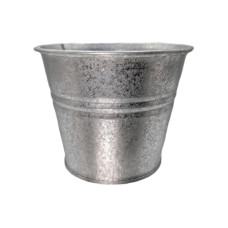 CHALET Blumentopf Paris M 13 x 13 x 10.5 cm, Silber