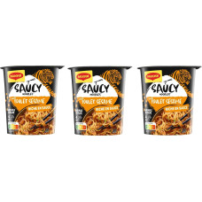 Maggi Fertiggericht Saucy Noodle Sesame Chicken 3 x 75 g
