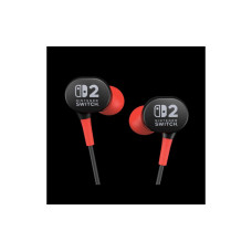 Power A Headset Wired Earbuds für Switch 2 Schwarz/Rot