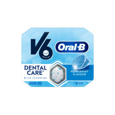 V6 Kaugummi Fluoride Peppermint 17g