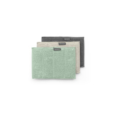 Brabantia Mikrofaser-Reinigungstuch 3 Stück, Grün/Beige/Grau