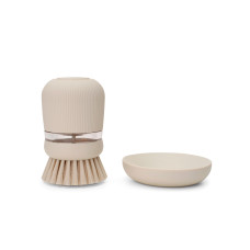 Brabantia Spülbürste mit Seifenspender PerfectFit Beige