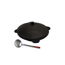 GRILLPETER Uzbekischer Kazan mit Schaumlöffel 16 L GRILLPETER Uzbekischer Kazan mit Schaumlöffel 16 L