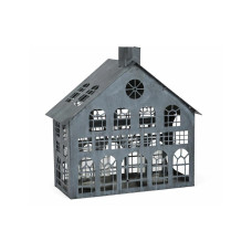 CHALET Windlicht Seevetal S 24 x 10 x 24 cm, Grau CHALET Windlicht Seevetal S 24 x 10 x 24 cm, Grau