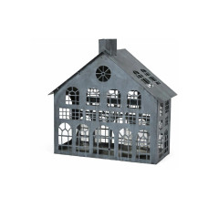 CHALET Windlicht Seevetal L 32 x 13 x 32 cm, Grau CHALET Windlicht Seevetal L 32 x 13 x 32 cm, Grau