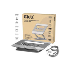 Club 3D Laptop-Ständer CSV-2554 Grau mit Hub 17.3