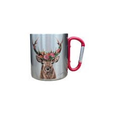 creanorm Edelstahl-Tasse Blumenhirsch 330ml creanorm Edelstahl-Tasse Blumenhirsch 330ml